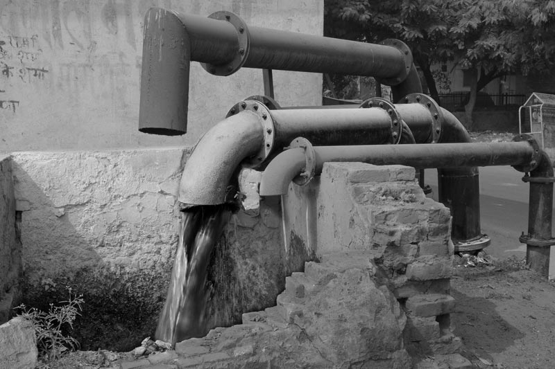 Sewage being pumped to a STP in East district, National Capital Territory of Delhi